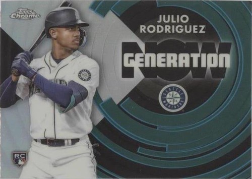 Julio Rodriguez 2022 Topps Chrome Update Rookie Debut Purple