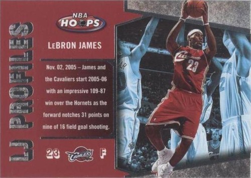 2005-06 NBA Hoops - LeBron James #LBJ-30