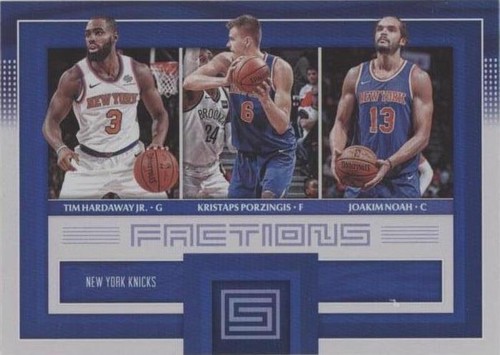 2017-18 Panini Status - Kristaps Porzingis/Joakim Noah/Tim Hardaway Jr. #7