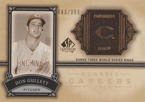 2005 SP Legendary Cuts - Don Gullett #CC-GU
