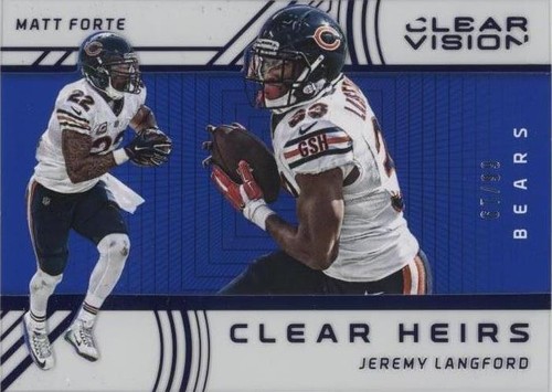 2016 Panini Clear Vision Jeremy Langford Matt Forte #12