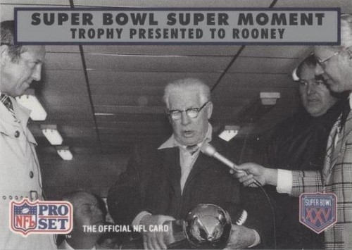 1990 Pro Set Super Bowl XXV Silver Anniversary Art Rooney #142