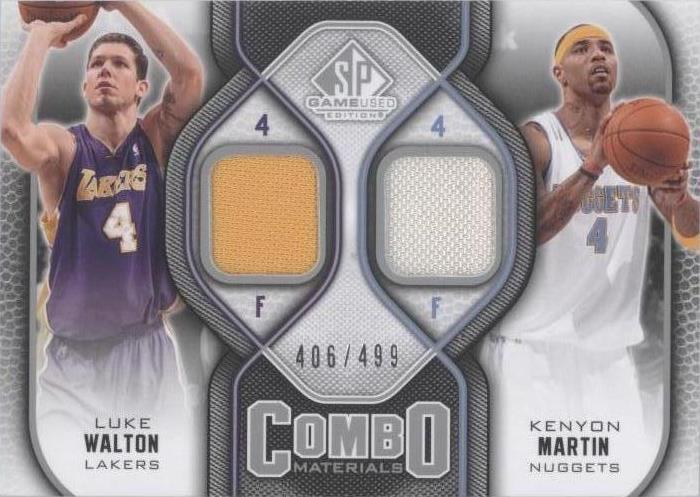 2009-10 SP Game Used - Luke Walton/Kenyon Martin #CM-MW