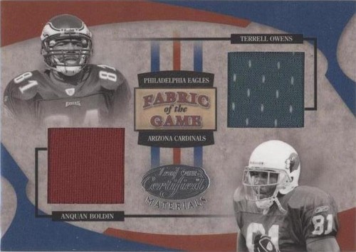 2005 Leaf Certified Materials Anquan Boldin Terrell Owens #FG-86