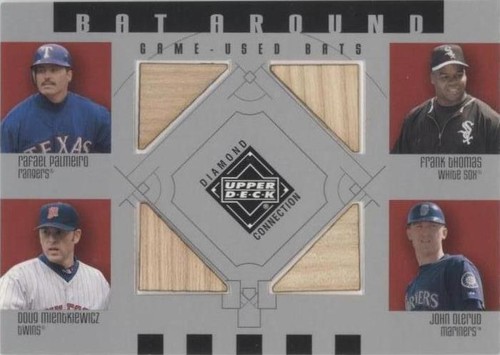 2002 Upper Deck Diamond Connection - Doug Mientkiewicz Frank Thomas John Olerud #BA-PTMO