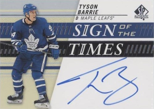 2019-20 SP Authentic - Tyson Barrie #SOTT-BA