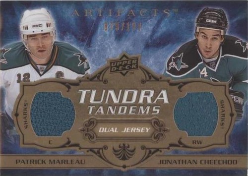 2008-09 Upper Deck Artifacts - Jonathan Cheechoo Patrick Marleau #TT-MC