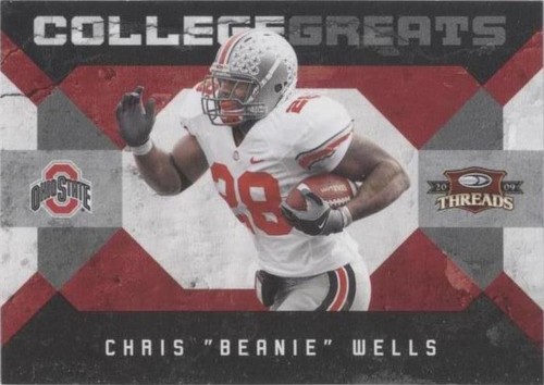 2009 Donruss Threads Chris Wells #4