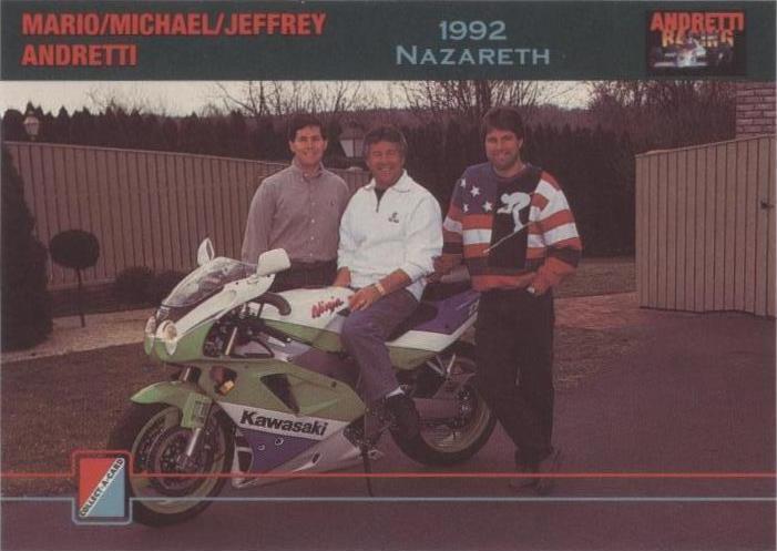 1992 Collect-A-Card Andretti Racing - Jeff Andretti Mario Andretti Michael Andretti #76
