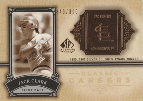 2005 SP Legendary Cuts - Jack Clark #CC-JC