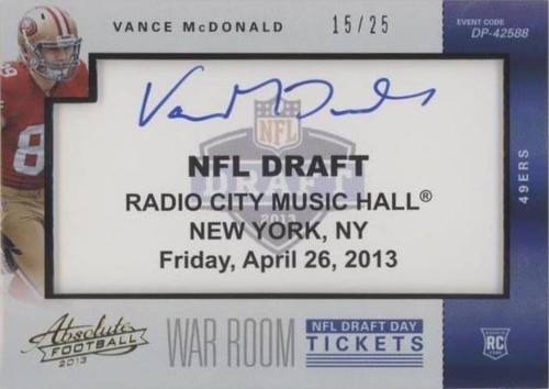 2013 Panini Absolute Vance McDonald #39