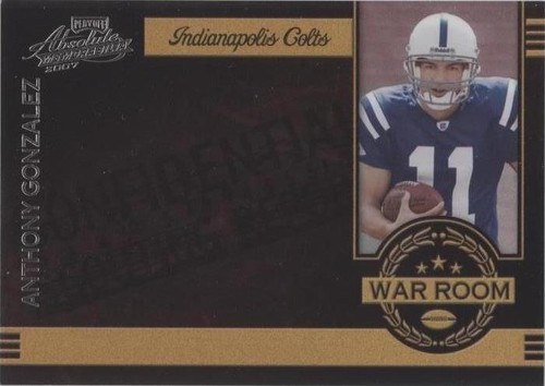 2007 Playoff Absolute Memorabilia Anthony Gonzalez #WR-11