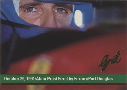 1992 Grid Motorcard Formula 1 - Alain Prost #197