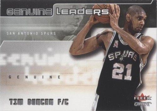 2002-03 Fleer Genuine - Tim Duncan #GL5
