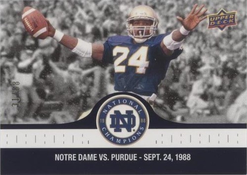 2017 Upper Deck Notre Dame 1988 Championship Mark Green #20
