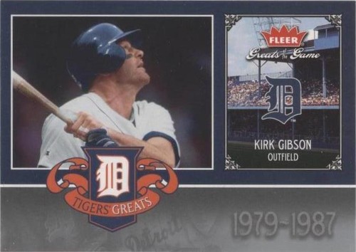 2006 Fleer Greats of the Game - Kirk Gibson #DET-KG