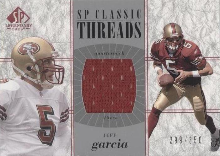 2002 SP Legendary Cuts Jeff Garcia #CC-JG