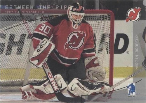 2003-04 In the Game Be A Player Memorabilia - Martin Brodeur #137