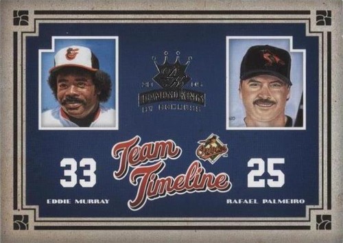 2005 Donruss Diamond Kings - Eddie Murray Rafael Palmeiro #TT-18