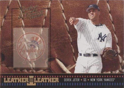 2004 Donruss Leather & Lumber - Derek Jeter #LEL-24