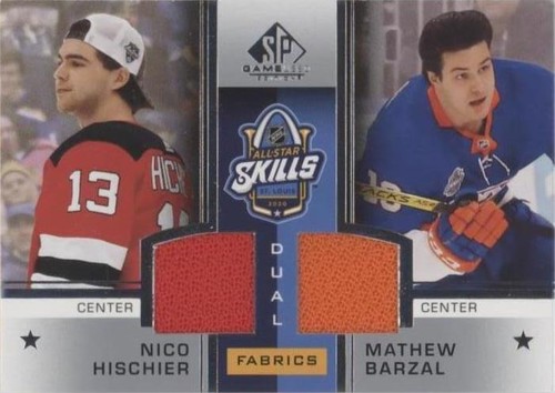2020-21 Upper Deck SP Game Used - Mathew Barzal Nico Hischier #ASD-BH