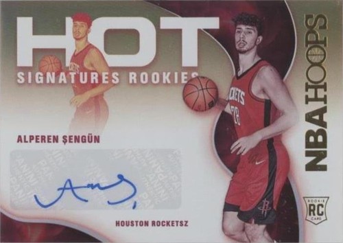 Alperen sengun サイン入り NBA Hoopsカード 2024-25 Panini NBA Hoops ALPEREN SENGUN Rookie Remembrance
