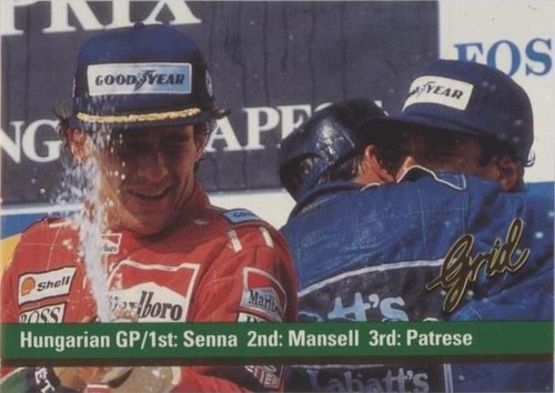 1992 Grid Motorcard Formula 1 - Ayrton Senna Nigel Mansell Riccardo Patrese #109