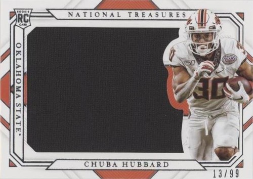 2021 Panini National Treasures Collegiate Chuba Hubbard #RS32