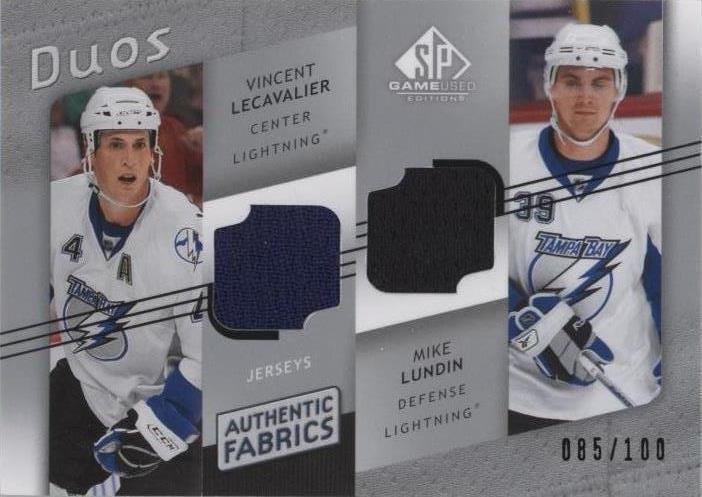 2008-09 SP Game Used Edition - Mike Lundin Vincent Lecavalier #AF2-LI