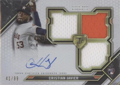2021 Topps Triple Threads - Cristian Javier #RFPAR-CJ