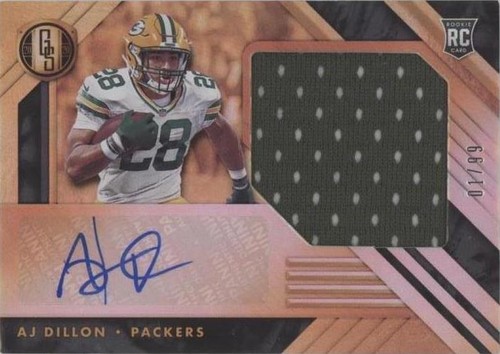 2020 Panini Gold Standard A. J. Dillon #AJ-AJD