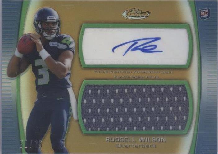 Topps Finest Russell Wilson 2012 #AJR-RW