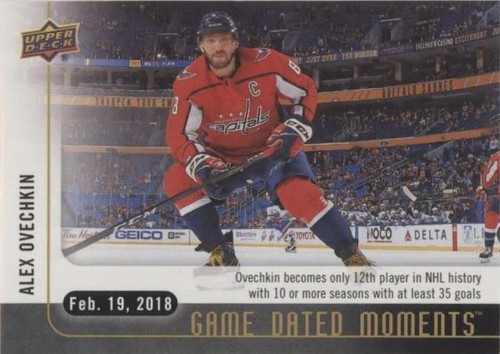 2017-18 Upper Deck Game Dated Moments - Alex Ovechkin #52