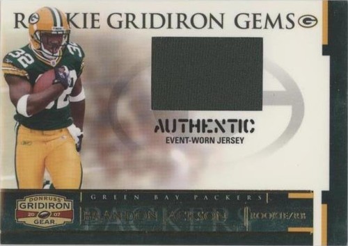 2007 Donruss Gridiron Gear Brandon Jackson #204