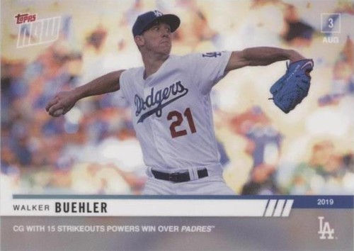 2019 Topps Now - Walker Buehler #627