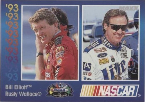 1998 Upper Deck Maxx 10th Anniversary - Bill Elliott Rusty Wallace #117
