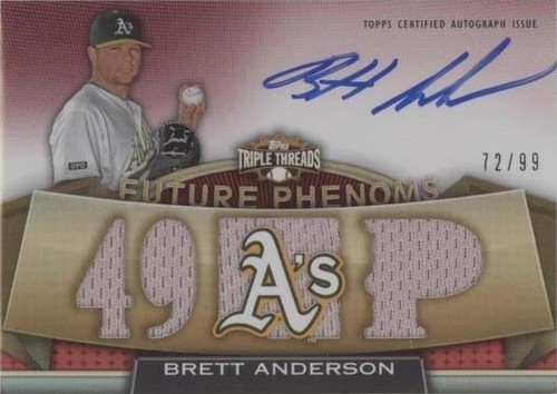 2011 Topps Triple Threads - Brett Anderson #126