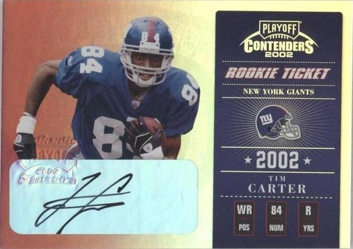 2002 Playoff Contenders Tim Carter #174
