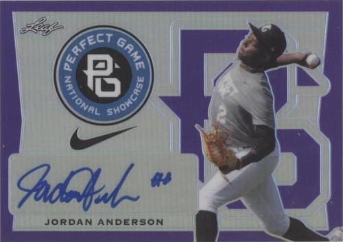 2016 Leaf Perfect Game National Showcase - Jordan Anderson #BA-JA1