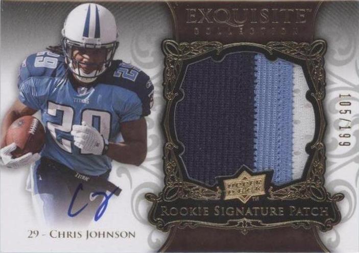 2008 Upper Deck Exquisite Collection Chris Johnson #156
