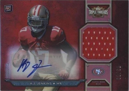 2012 Topps Triple Threads A.J. Jenkins #TTRAR-26