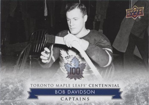 2017 Upper Deck Toronto Maple Leafs Centennial - Bob Davidson #104