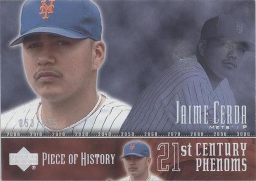 2002 Upper Deck Piece Of History - Jaime Cerda #115