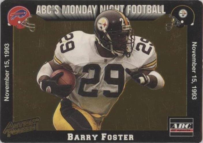 1993 Action Packed Monday Night Football Barry Foster #45