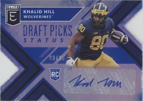 2018 Panini Elite Draft Picks Khalid Hill #186