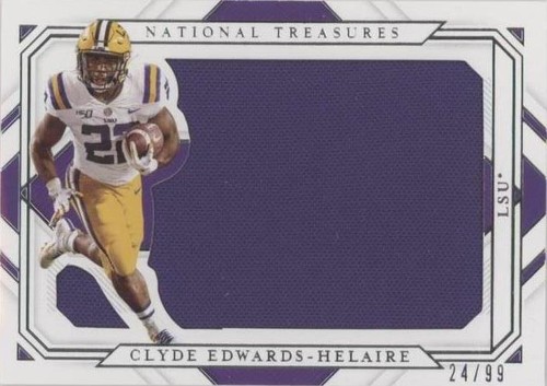 2021 Panini National Treasures Collegiate Clyde Edwards-Helaire #SL-CE