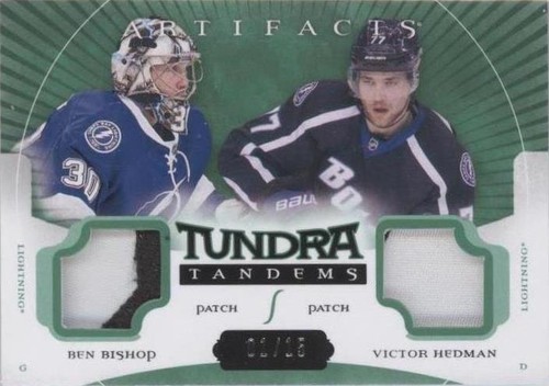 2015-16 Upper Deck Artifacts - Ben Bishop Victor Hedman #TT-BH