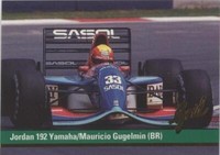 1992 Grid Motorcard Formula 1 - Mauricio Gugelmin #31