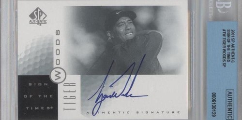 2001 SP Authentic - Tiger Woods #TW