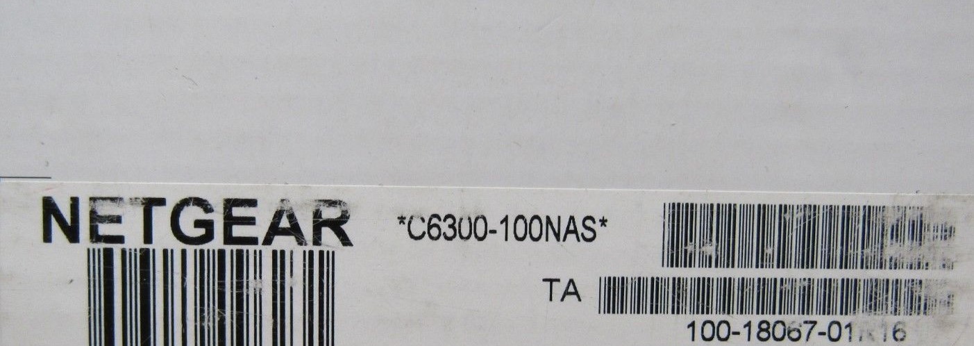 Netgear AC1750 WiFi Cable Modem Router C6300-100NAS  [25E]